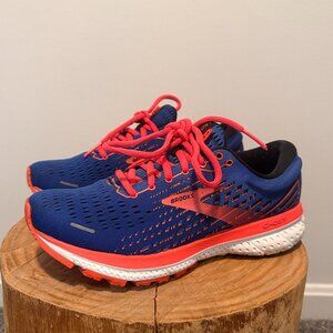 Brooks Women’s Ghost 13 Running Shoes | Blue/Coral | Size 7 | Great Condition